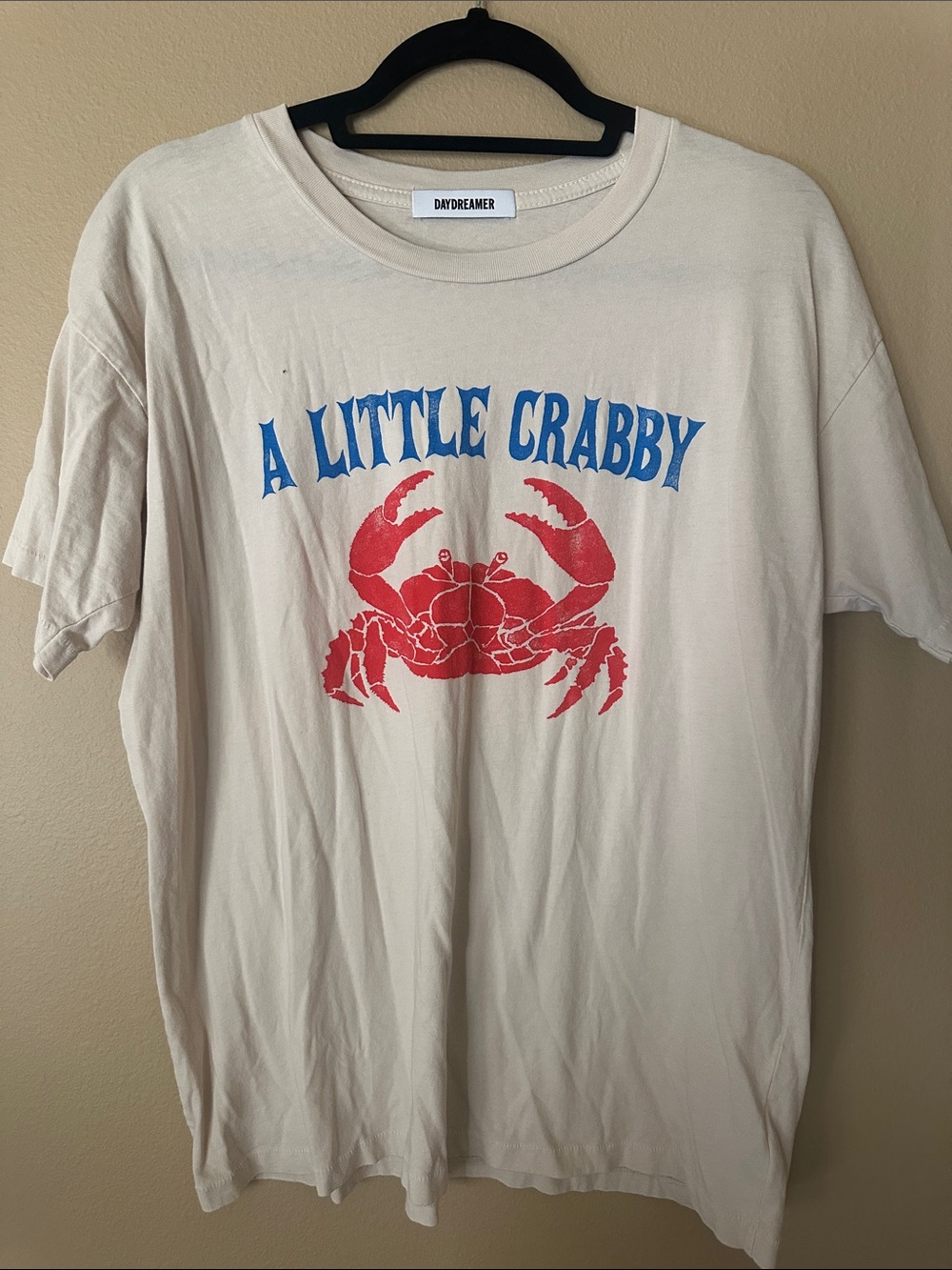 Daydreamer by Anthropology- Cream A little Crabby Graphic Tee|XS